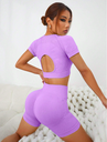 Conjunto Deportivo Corto Unicolor SHEIN