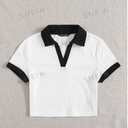 Top tipo Chemise con cuello SHEIN