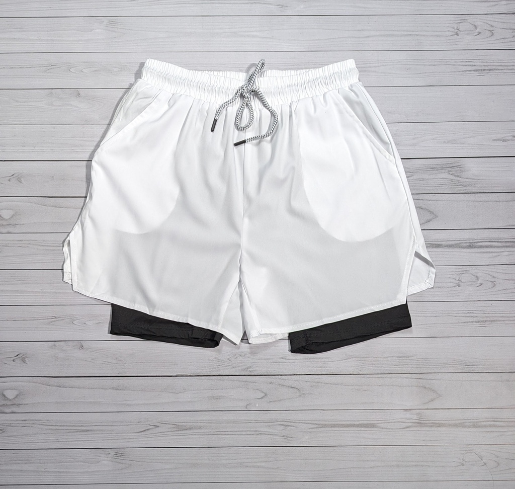 Short 2E1 Unicolor Shein