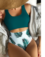 [TB-SHE-ENT-VYB-M] Traje de Baño Enterizo Estampado Con abertura
