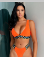 [TB-SHE-BIK-NAR-M] Traje de Baño Shein Cinta Cheurón