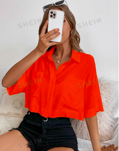 [CAM-SHE-MC-NAR-XS] Camisa Manga Corta Hombros Caidos SHEIN