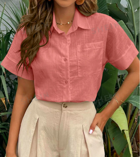 [CAM-SHE-MC-PR-S] Camisa Manga Murcielago SHEIN