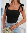 [sw2301116948397711] Blusa  tirantes de hombros con cordón