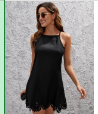 [swdress44210611881] Vestido Corte Abanico