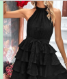 [sw2212126738921323] Vestido en capas unicolor